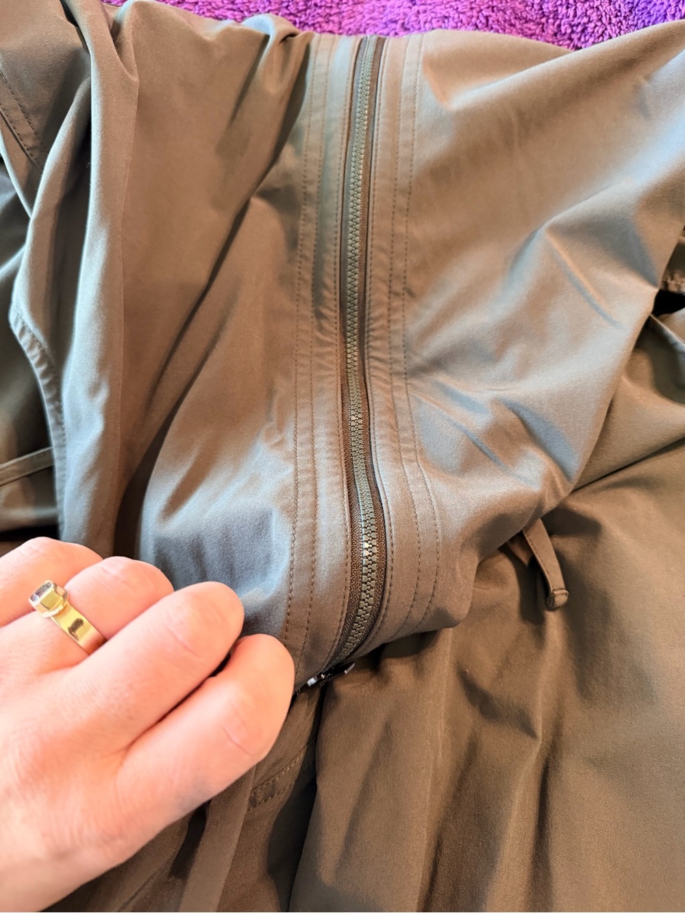 Athleta Olive Green Utility Jumpsuit - Picture 3 of 9